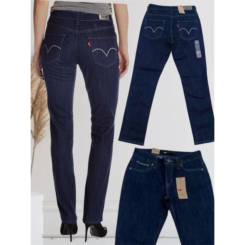 Levi's Mid-Rise Skinny Leg Women's Dark Blue Jeans Size 4 (27x30)